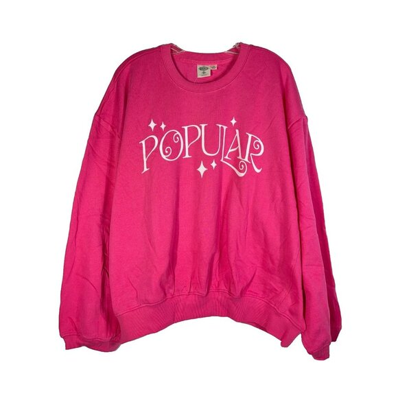 WICKED Womens POPULAR Sweatshirt XL Pink - Picture 2 of 10